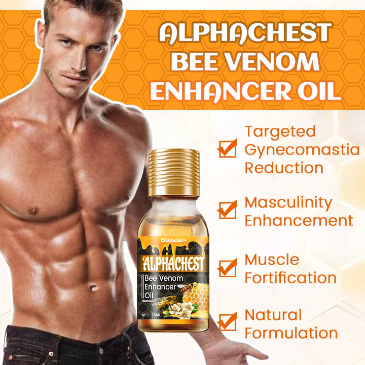 Huile chauffante pour gynécomastie au venin d’abeille Dobshow™ MenTherm